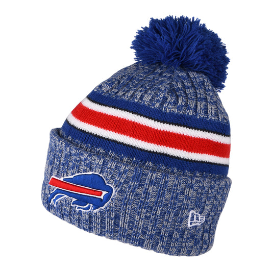 Bonnet à Pompon NFL Sideline Sport Knit Buffalo Bills bleu-rouge NEW ERA