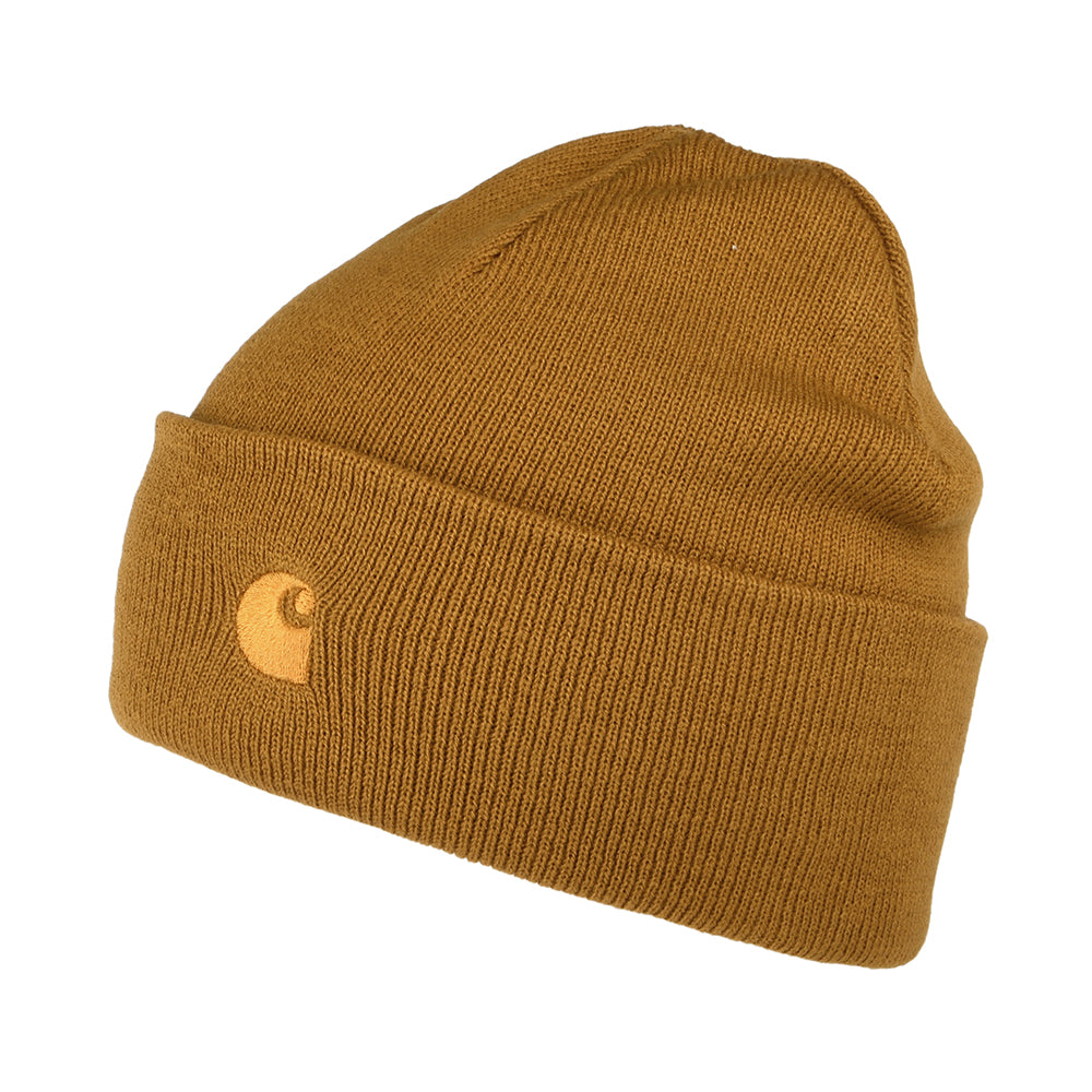 Bonnet à Revers Chase moutarde CARHARTT WIP