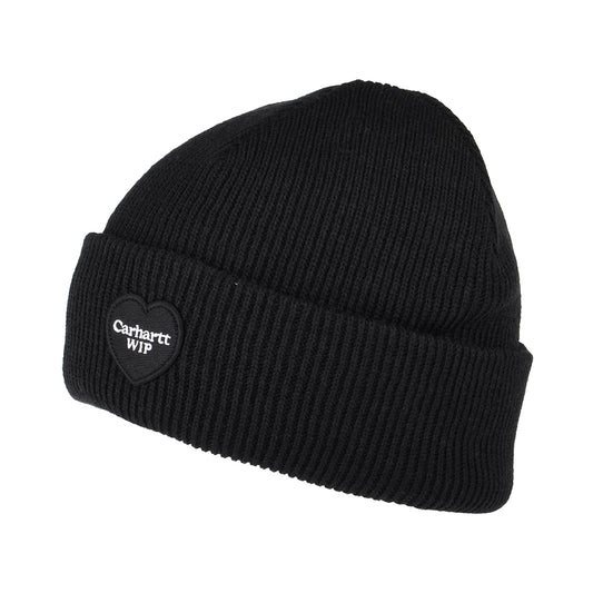 Bonnet Heart Patch noir CARHARTT WIP