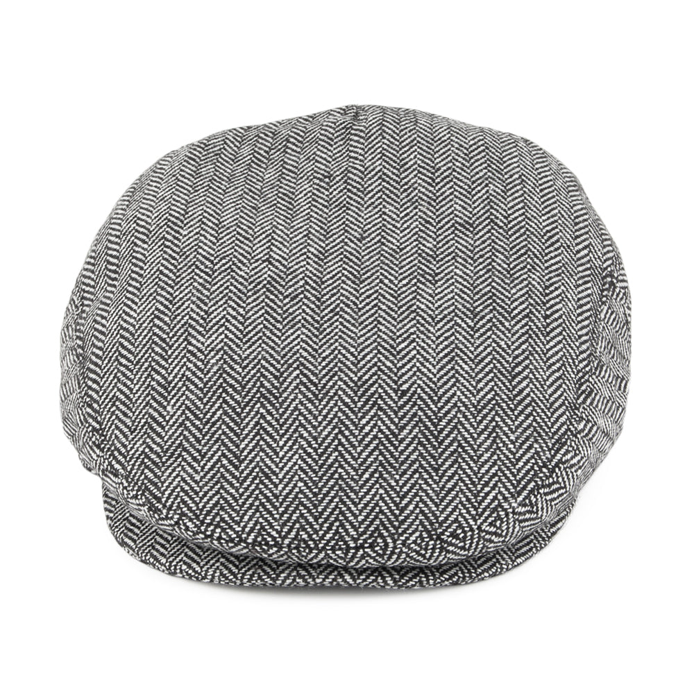 Casquette Plate à Chevrons gris JAXON & JAMES - VENTE EN GROS