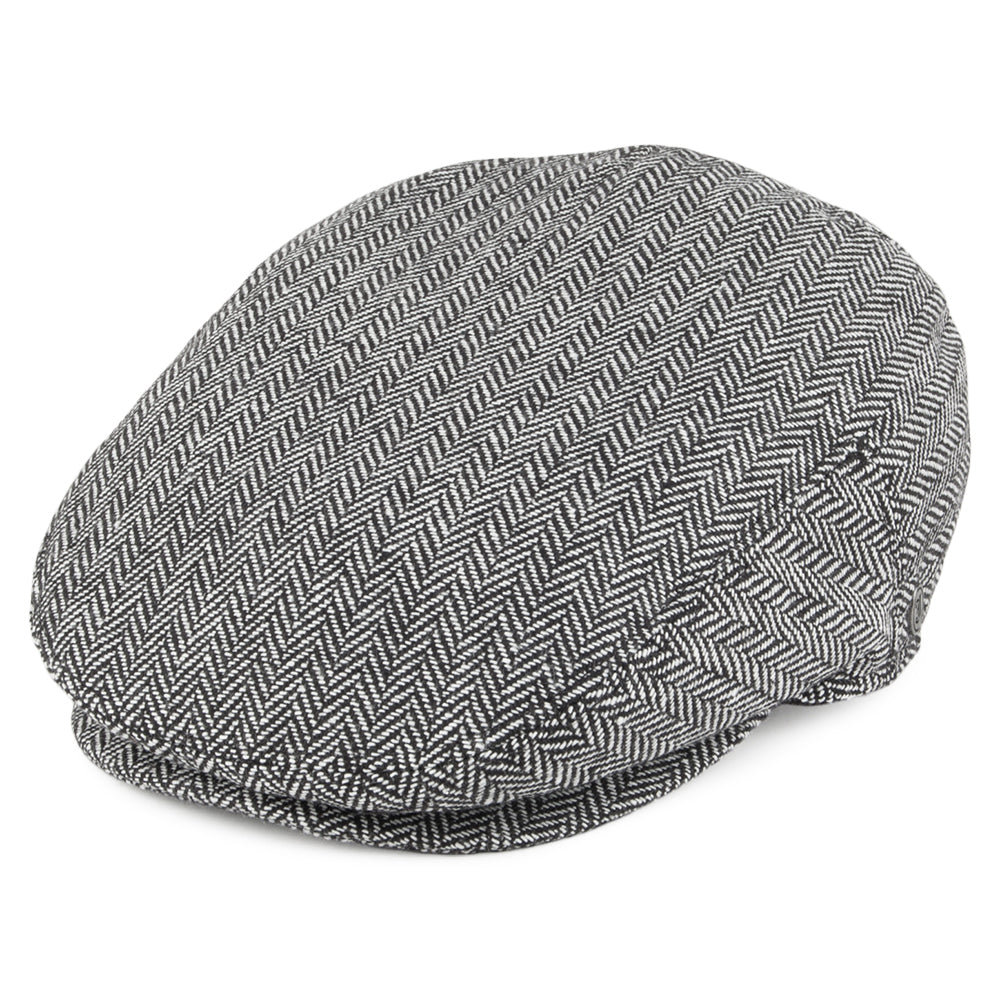 Casquette Plate à Chevrons gris JAXON & JAMES - VENTE EN GROS