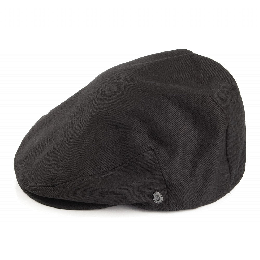 Casquette Plate en Coton noire JAXON & JAMES - VENTE EN GROS