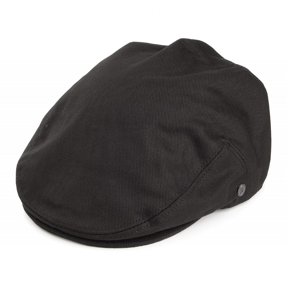 Casquette Plate en Coton noire JAXON & JAMES - VENTE EN GROS
