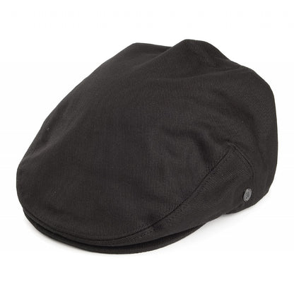 Casquette Plate en Coton noire JAXON & JAMES - VENTE EN GROS