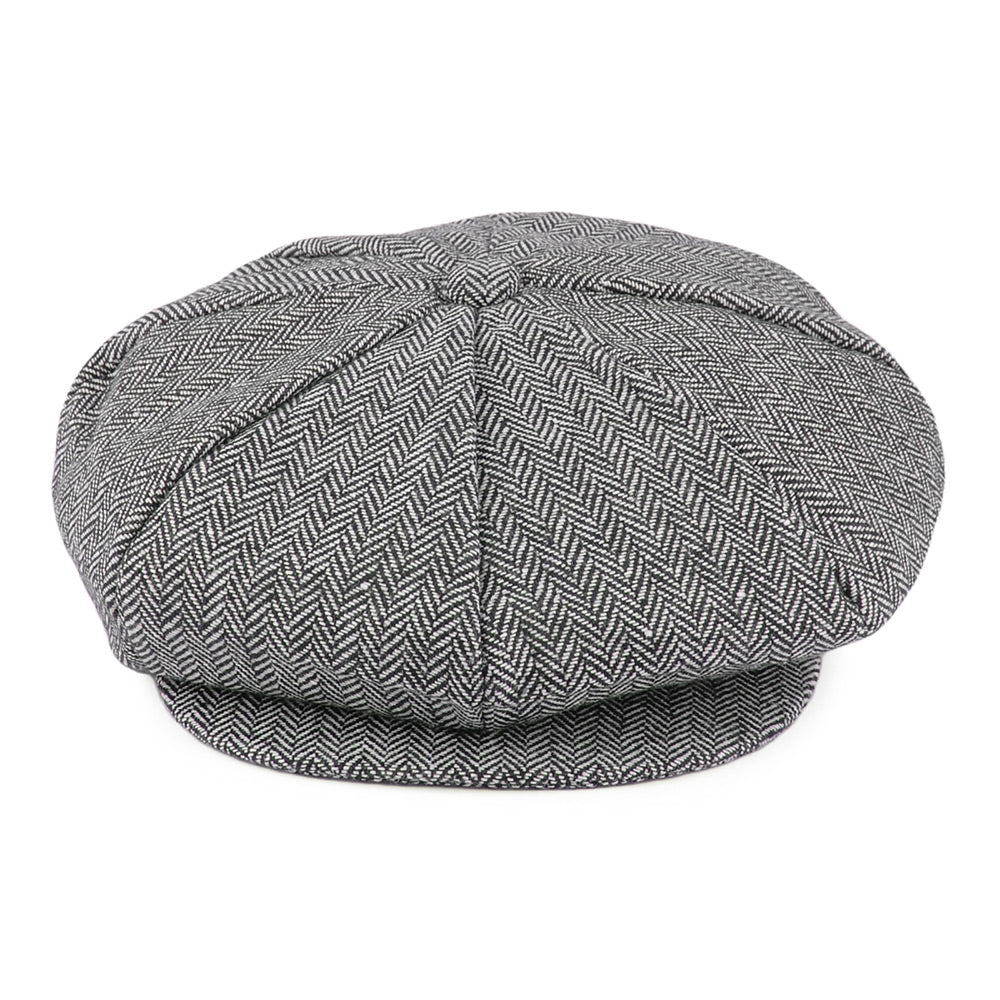 Casquette Gavroche à Chevrons La grosse Pomme gris JAXON & JAMES - VENTE EN GROS