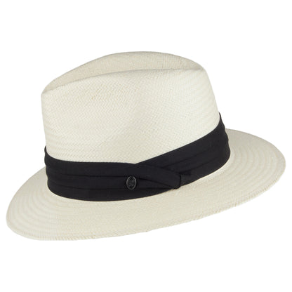 Chapeau Fedora Safari en Paille Toyo avec Bandeau noir JAXON & JAMES - VENTE EN GROS