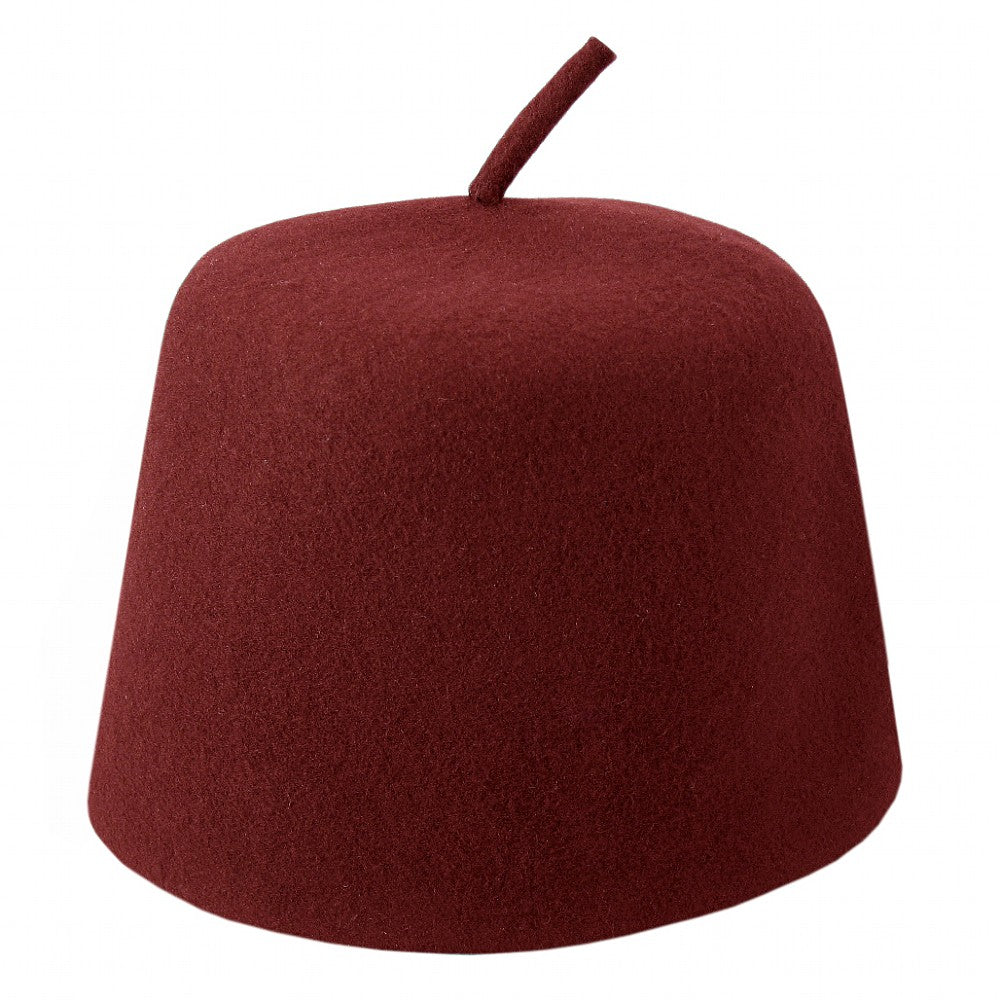 Chapeau Fez Bordeaux avec appendice VENTE EN GROS