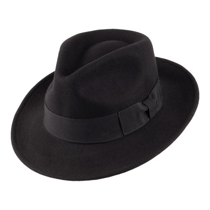 Chapeau Fedora Déformable C-Crown noir JAXON & JAMES - VENTE EN GROS