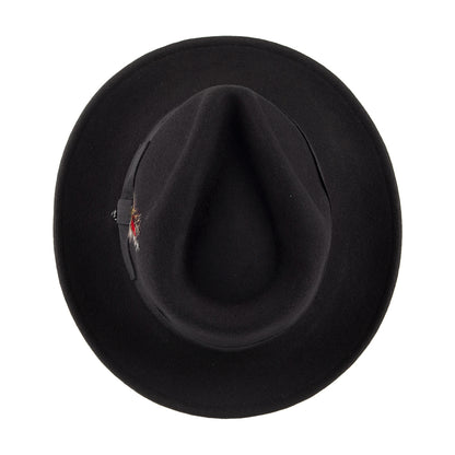Chapeau Fedora Déformable C-Crown noir JAXON & JAMES - VENTE EN GROS