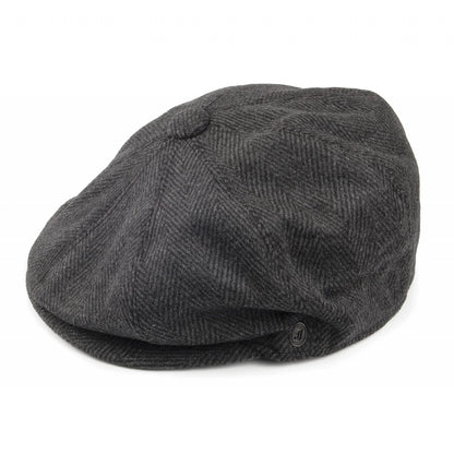 Casquette Gavroche à Chevrons anthracite JAXON & JAMES - VENTE EN GROS