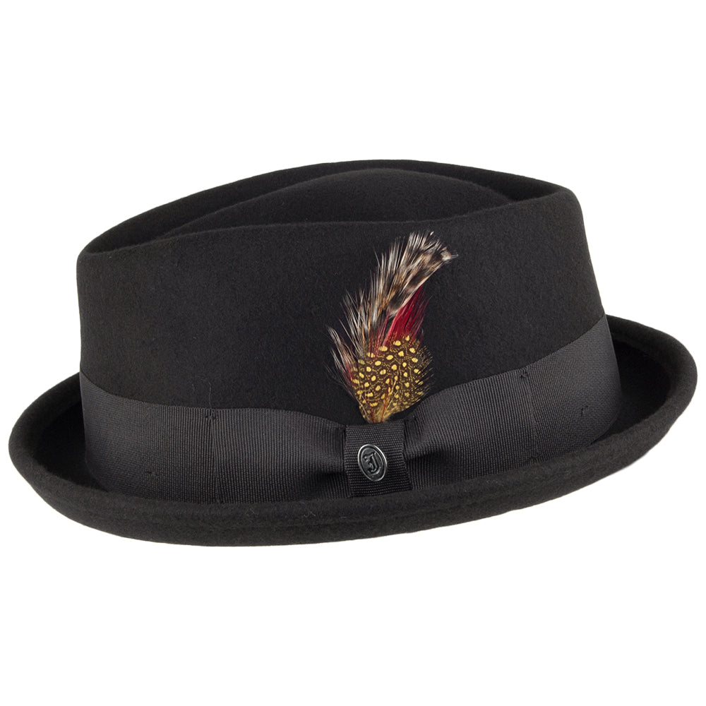 Chapeau Pork Pie Diamond Crown déformable noir JAXON & JAMES - VENTE EN GROS