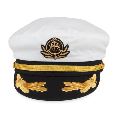 Casquette de Capitaine blanc VILLAGE HATS - VENTE EN GROS