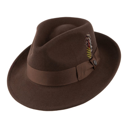 Chapeau Fedora Déformable C-Crown marron JAXON & JAMES - VENTE EN GROS