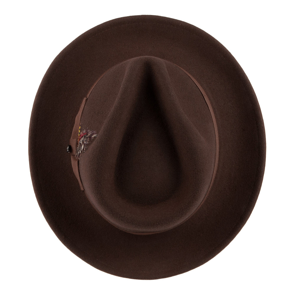 Chapeau Fedora Déformable C-Crown marron JAXON & JAMES - VENTE EN GROS