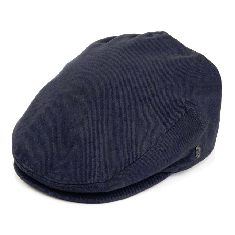 Casquette Plate en Coton bleu marine JAXON & JAMES - VENTE EN GROS