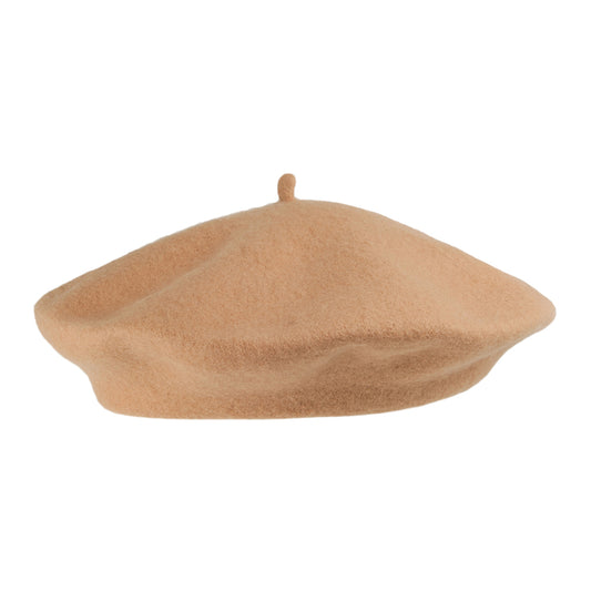 Béret Tendance en Laine camel - VENTE EN GROS