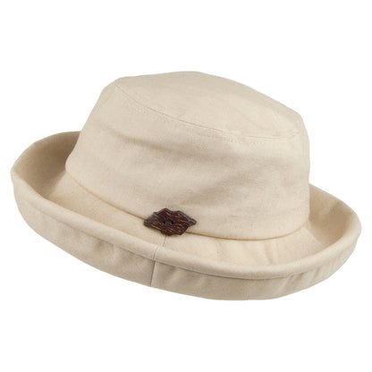 Chapeau Bob Pliable Arbres beige SUR LA TETE - VENTE EN GROS