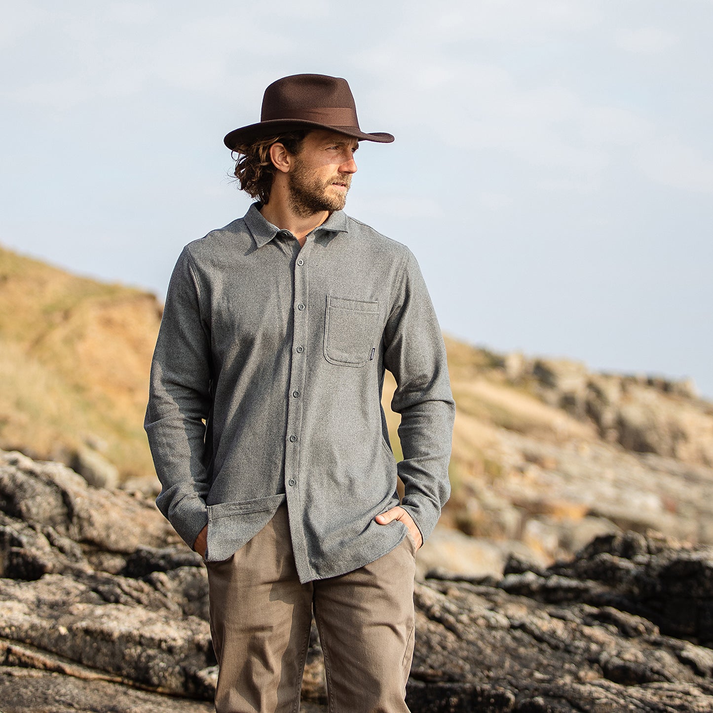 Chapeau Fedora Ford marron JAXON & JAMES - VENTE EN GROS