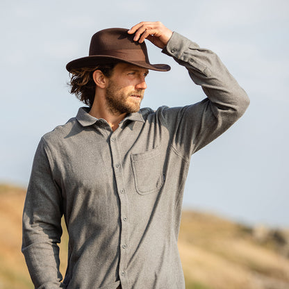 Chapeau Fedora Ford marron JAXON & JAMES - VENTE EN GROS