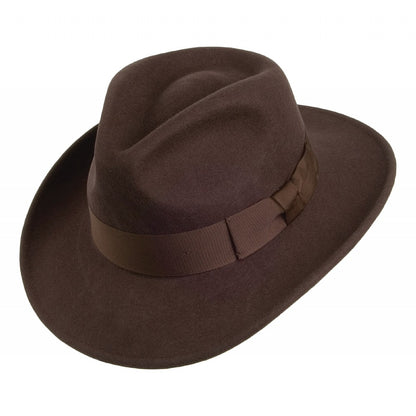 Chapeau Fedora Ford marron JAXON & JAMES - VENTE EN GROS
