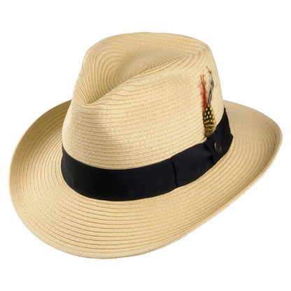 Chapeau Fedora Summer C-Crown naturel JAXON & JAMES - VENTE EN GROS