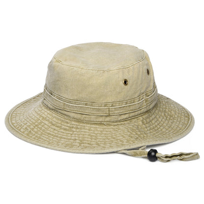 Chapeau Bob Simple Pliable à Bord Large khaki - VENTE EN GROS