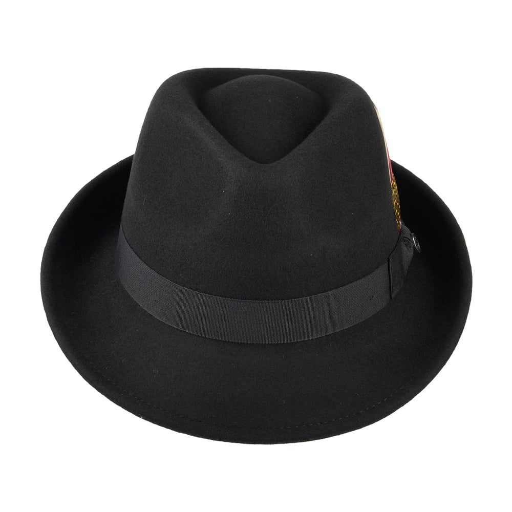Chapeau Trilby Detroit noir JAXON & JAMES - VENTE EN GROS