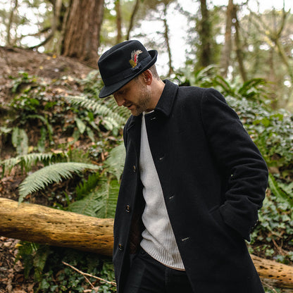 Chapeau Trilby Detroit noir JAXON & JAMES - VENTE EN GROS