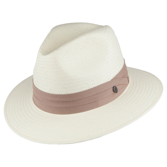 Chapeau Fedora Safari en Paille Toyo avec Bandeau khaki JAXON & JAMES - VENTE EN GROS