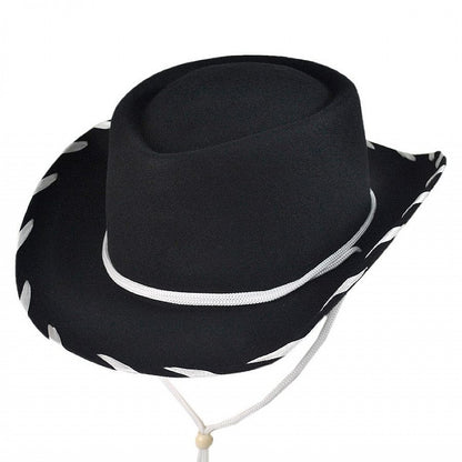 Chapeau Cowboy Enfant noir-blanc JAXON & JAMES - VENTE EN GROS