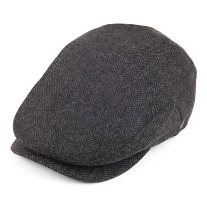 Casquette Plate à Chevrons et Visière Allongée anthracite JAXON & JAMES - VENTE EN GROS