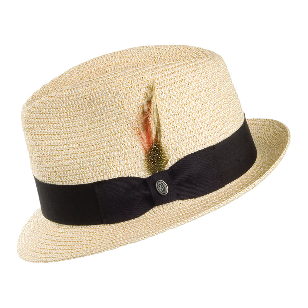 Chapeau Trilby en Paille Toyo naturel JAXON & JAMES - VENTE EN GROS