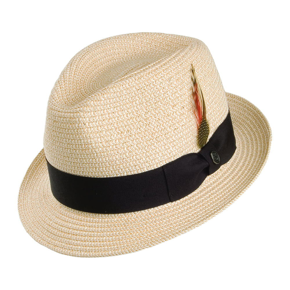 Chapeau Trilby en Paille Toyo naturel JAXON & JAMES - VENTE EN GROS