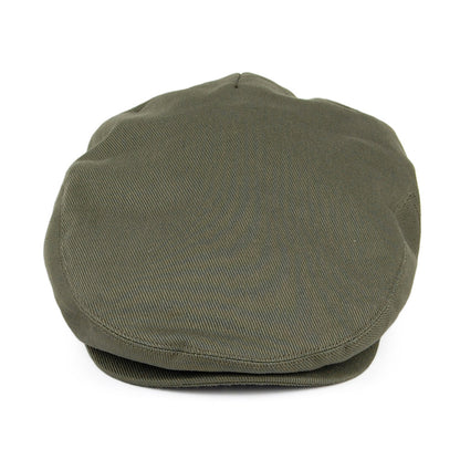 Casquette Plate en Coton Brossé olive JAXON & JAMES - VENTE EN GROS