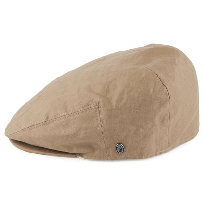 Casquette Plate en Lin camel JAXON & JAMES - VENTE EN GROS