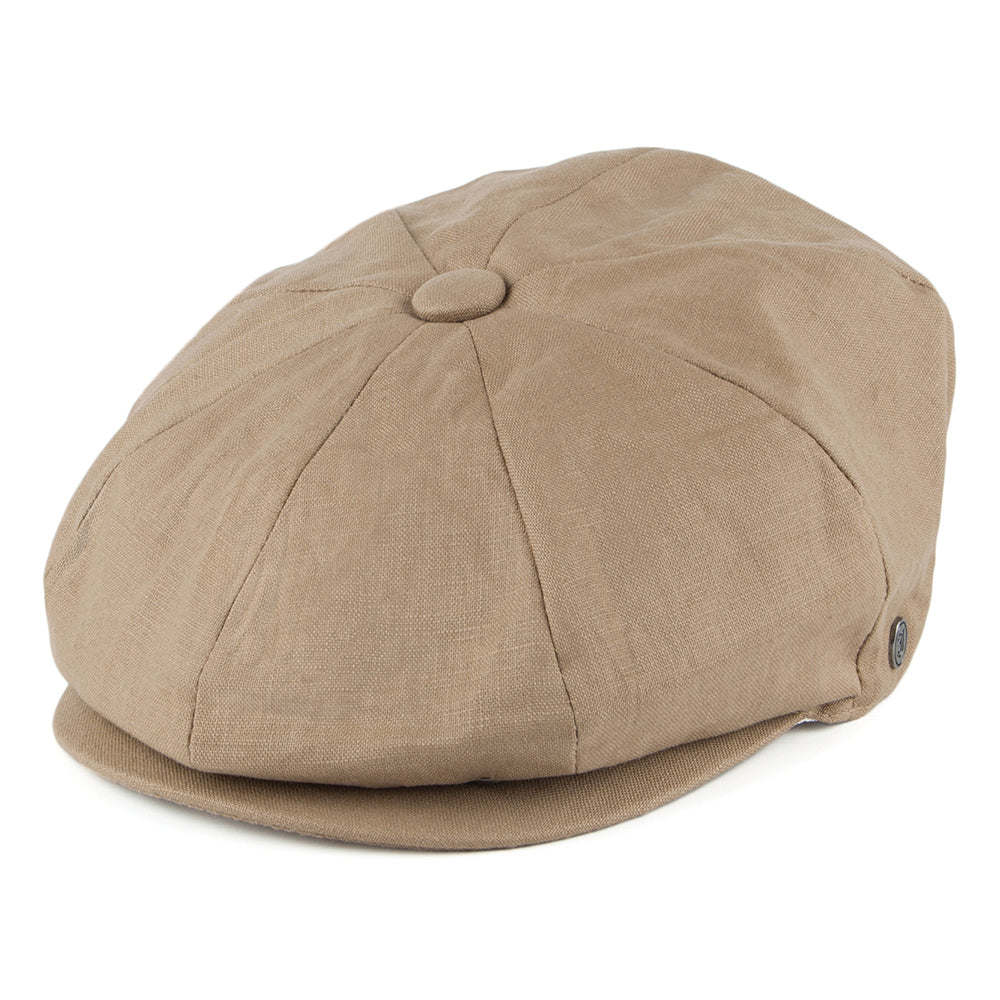 Casquette Gavroche en Lin camel JAXON & JAMES - VENTE EN GROS