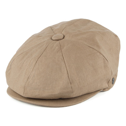 Casquette Gavroche en Lin camel JAXON & JAMES - VENTE EN GROS