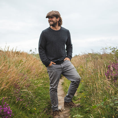 Casquette Gavroche en Cuir marron JAXON & JAMES - VENTE EN GROS