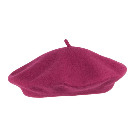 Béret Tendance En Laine framboise - VENTE EN GROS