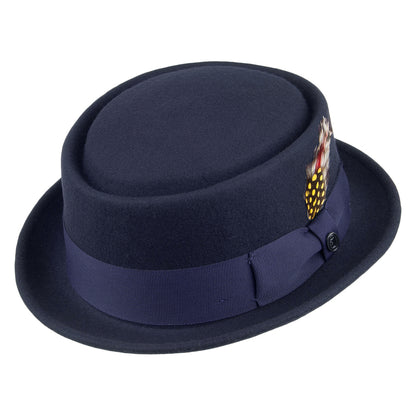 Chapeau Pork Pie Déformable bleu marine JAXON & JAMES - VENTE EN GROS
