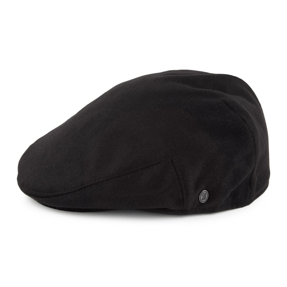 Casquette Plate en Pure Laine Harlem noir JAXON & JAMES - VENTE EN GROS