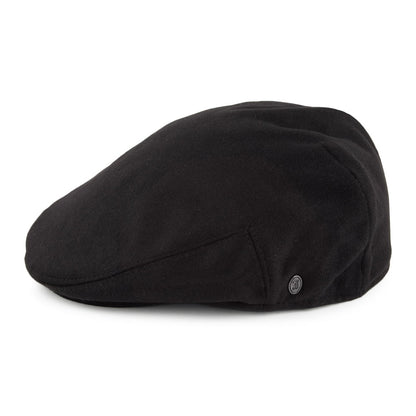 Casquette Plate en Pure Laine Harlem noir JAXON & JAMES - VENTE EN GROS