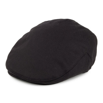 Casquette Plate en Pure Laine Harlem noir JAXON & JAMES - VENTE EN GROS