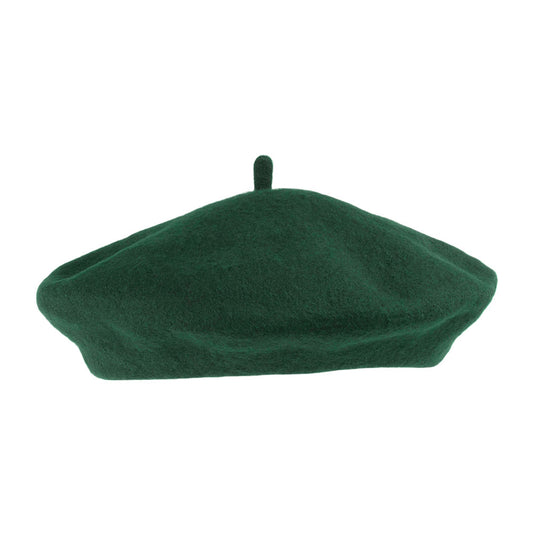 Béret Tendance en Laine vert foncé - VENTE EN GROS - 200