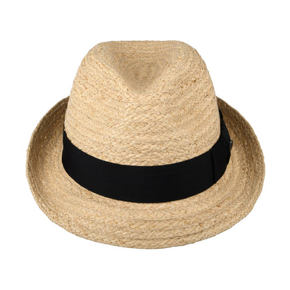 Chapeau Trilby en Raphia Saybrook naturel JAXON & JAMES - VENTE EN GROS