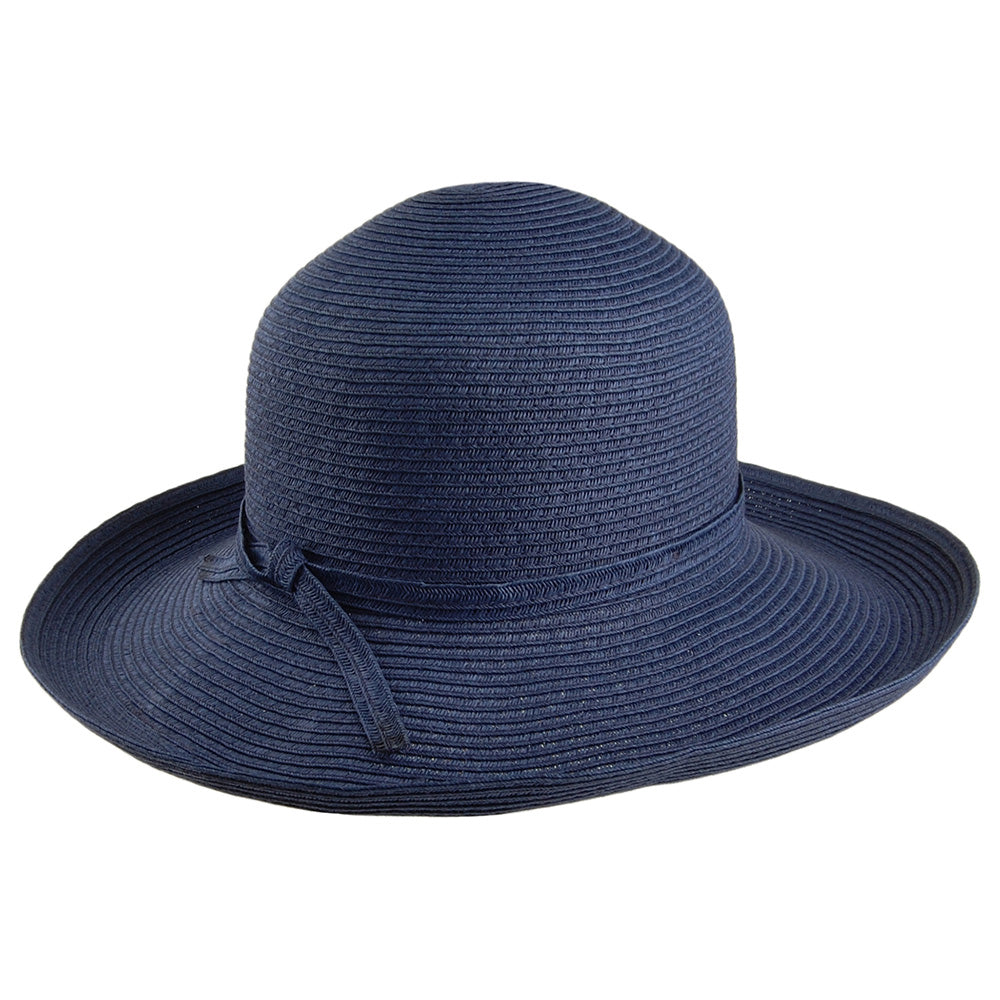 Chapeau Été Pliable Traveller bleu marine SUR LA TÊTE - VENTE EN GROS