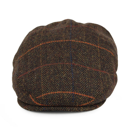 Casquette Plate à Carreaux Glasgow olive JAXON & JAMES - VENTE EN GROS