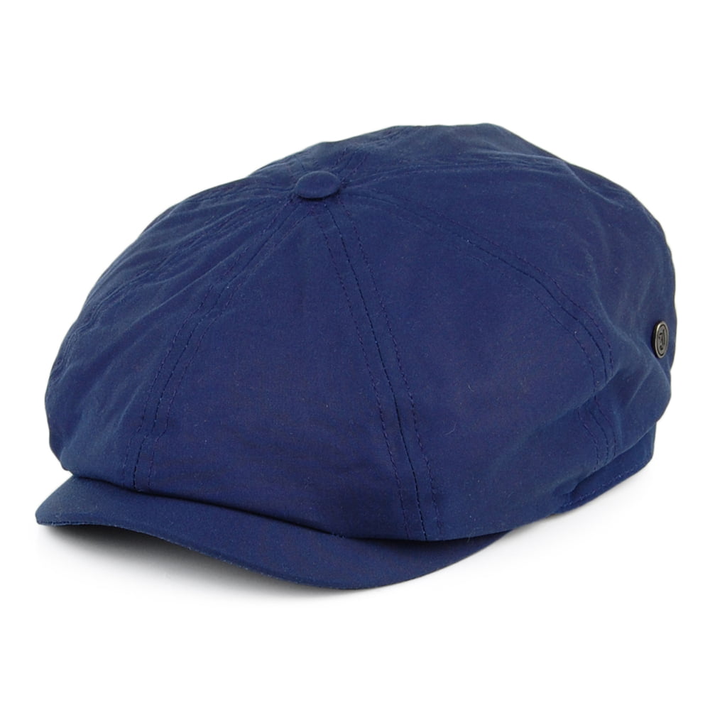 Casquette Gavroche en Coton Ciré British Millerain bleu marine JAXON & JAMES - VENTE EN GROS