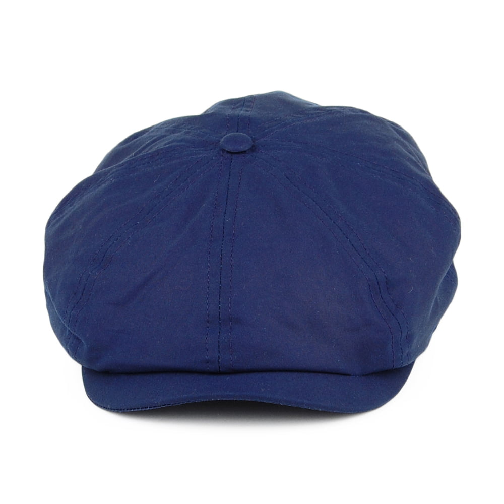Casquette Gavroche en Coton Ciré British Millerain bleu marine JAXON & JAMES - VENTE EN GROS