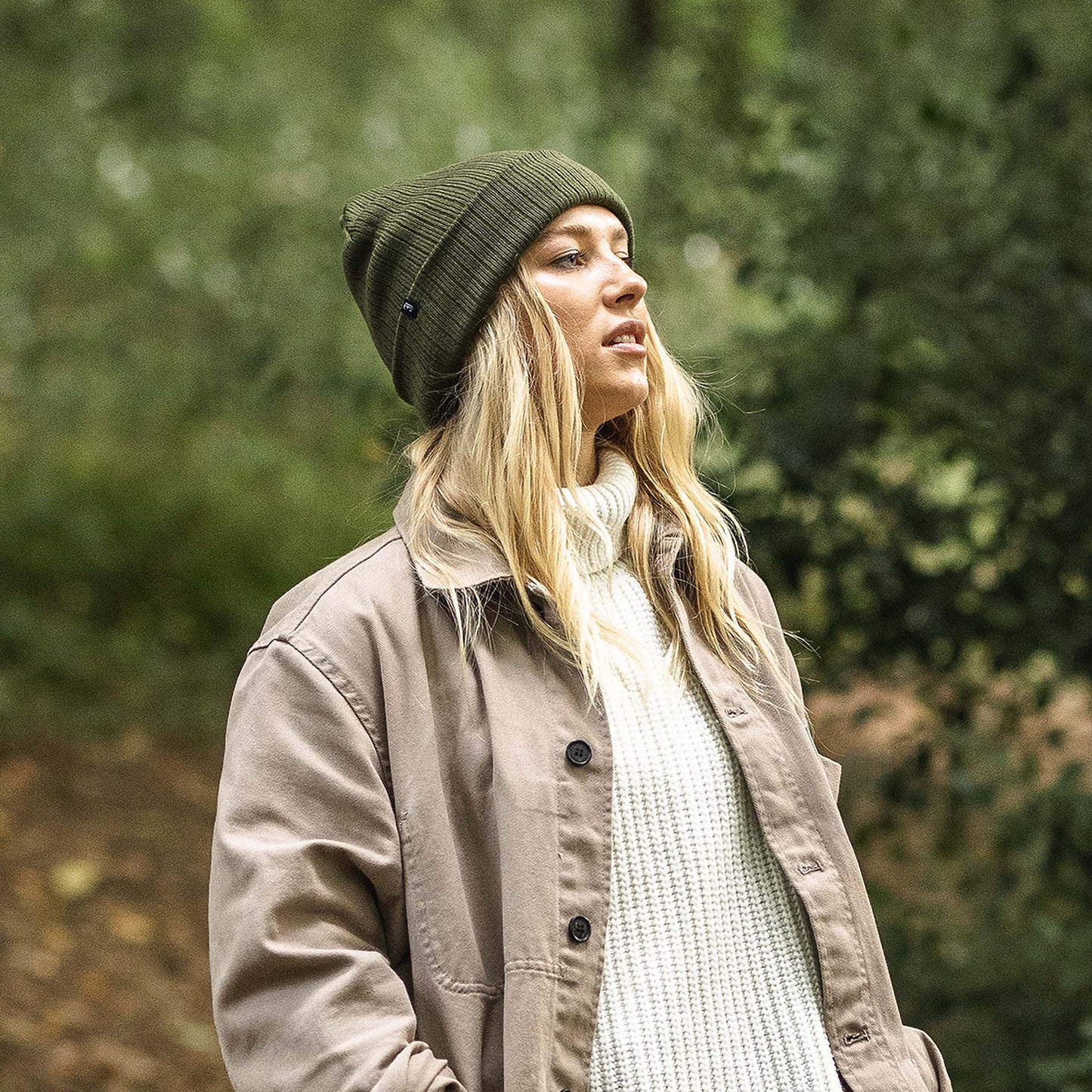 Bonnet Côtelé Long olive JAXON & JAMES - VENTE EN GROS